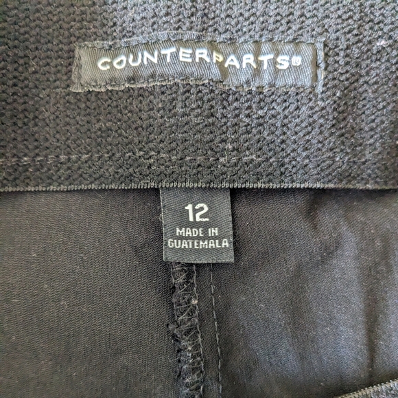 Women's Counterparts Black Stretchy Dress Pants size 12 - Picture 2 of 6